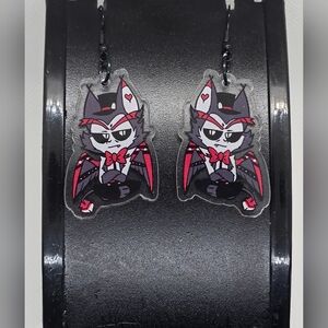 HUSK -‎ Hazbin Hotel Inspired Dangle Earrings! Handmade! Hypo-Allergenic